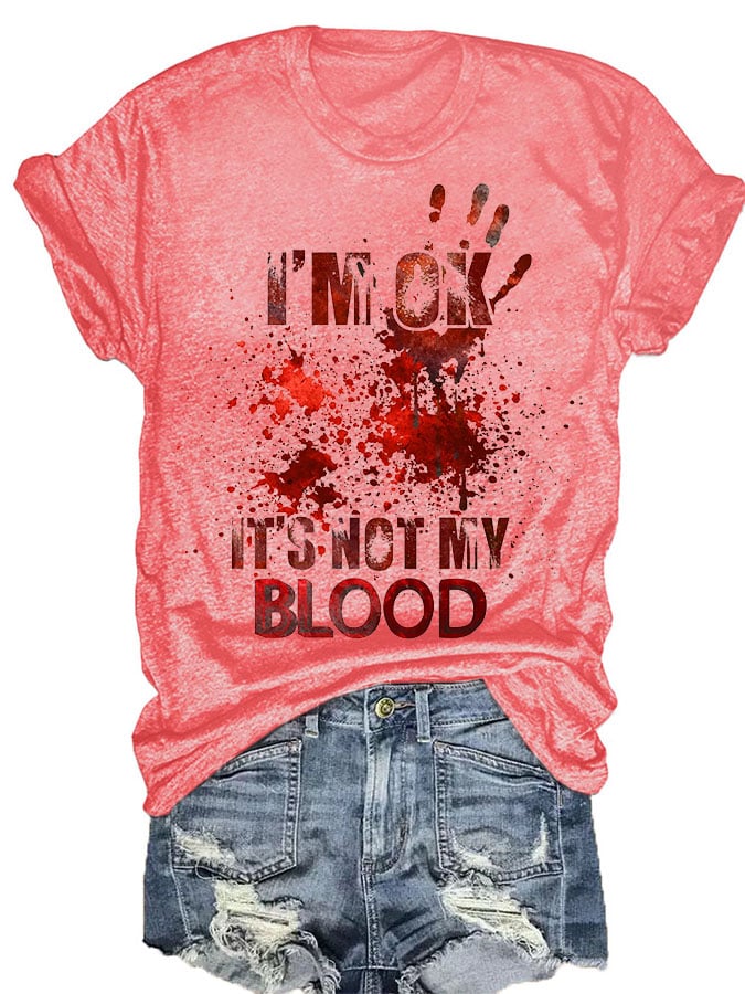 Halloween Ladies Print T-Shirt