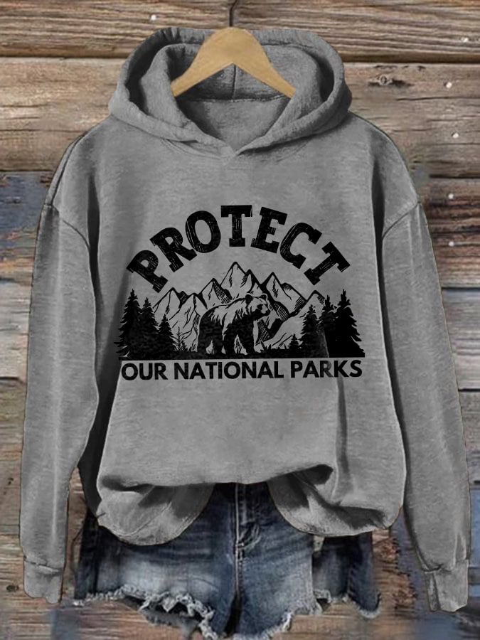 Women's Protect Our National Parks Printed Sweatshirt