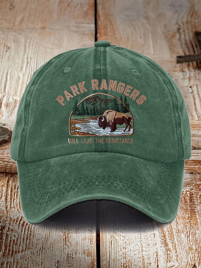 Retro Park Rangers Will Lead The Resistance Print Baseball Cap