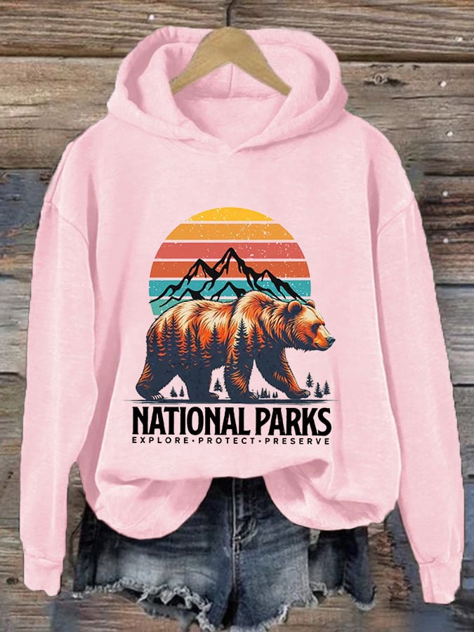 Women's National Parks Explore, Protect, Preserve Printed Sweatshirt