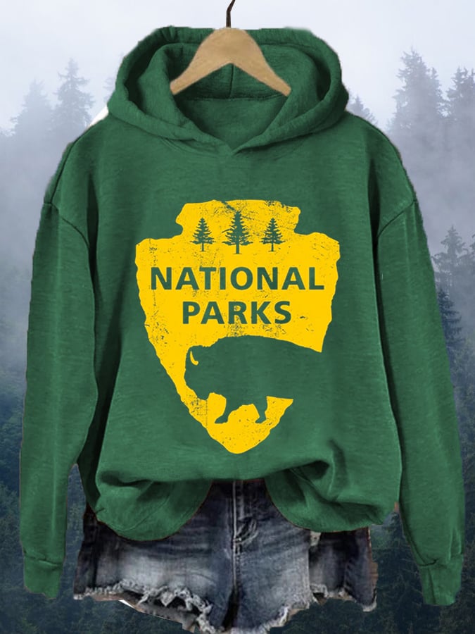Women's National Parks Explore, Protect, Preserve Printed Sweatshirt