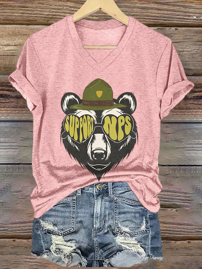 Women's Retro Support National Park Service Print T-Shirt