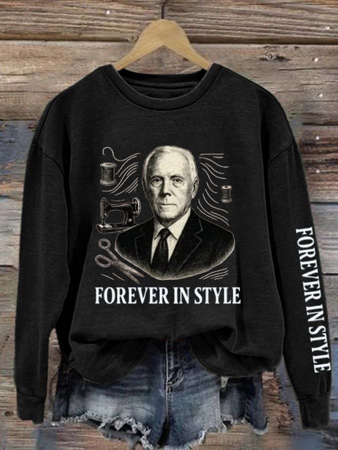 Women's Forever In Style Print Sweatshirt