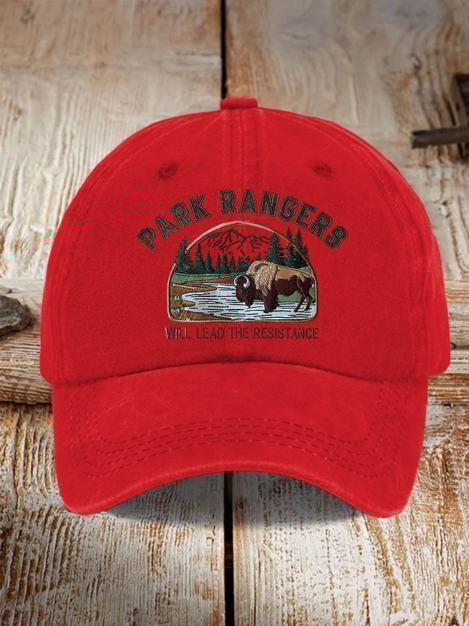 Retro Park Rangers Will Lead The Resistance Print Baseball Cap