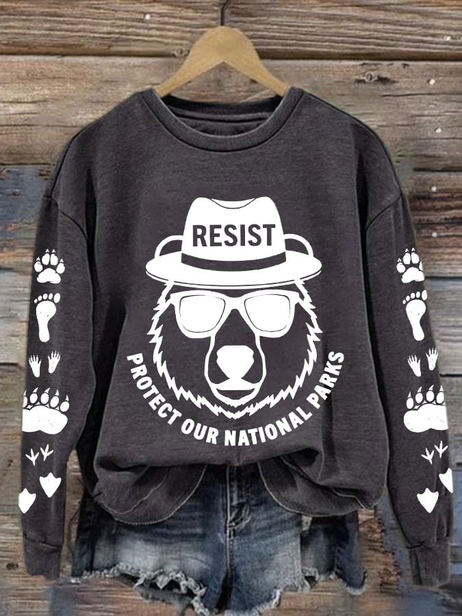 Women's Protect Our National Parks Printed Sweatshirt