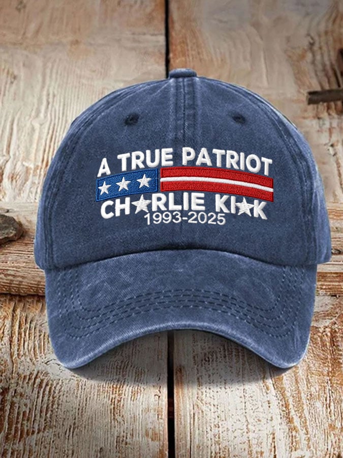 Unisex Commemorative Leader A True Patriot Print Hat