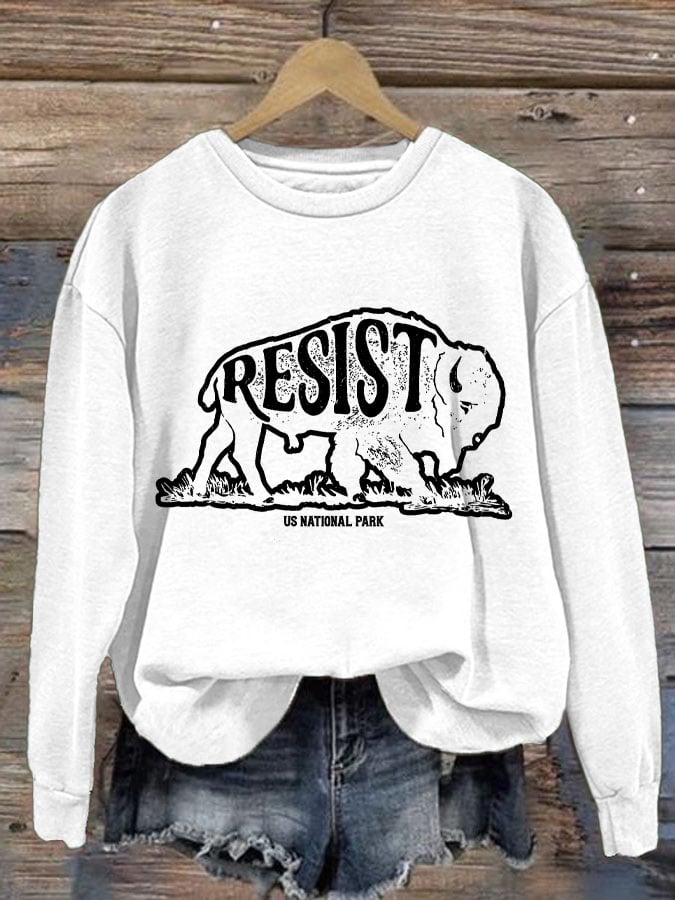 Women's Protect Our National Parks Printed Sweatshirt