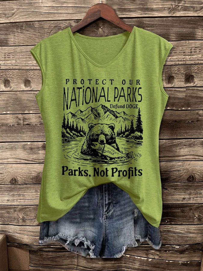 Women's Protect Our National Parks Print Tank Top