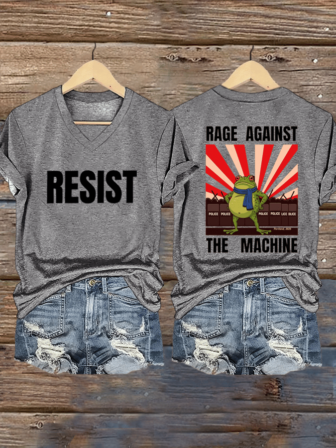 Women's FDT Print V-Neck T-Shirt