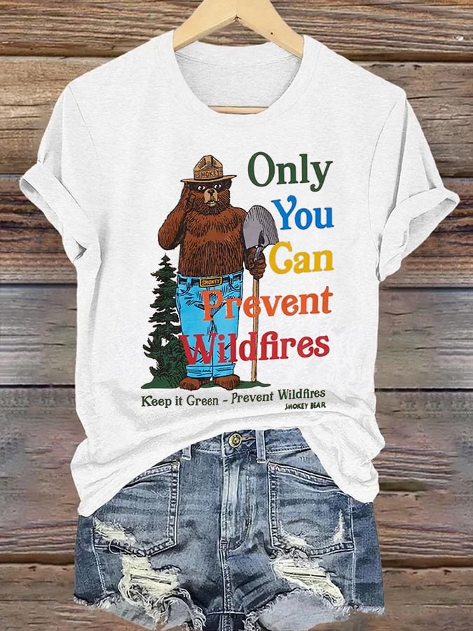 Women's National Park Print V-Neck T-Shirt