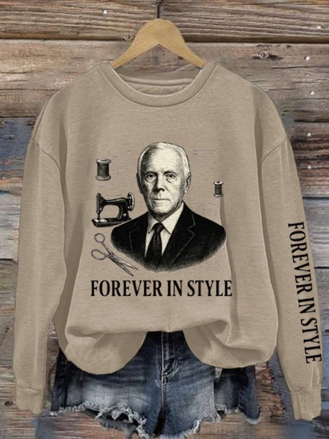 Women's Forever In Style Print Sweatshirt