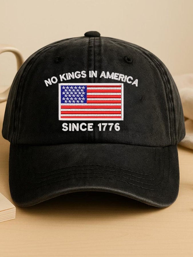 Unisex No Kings Print Hat