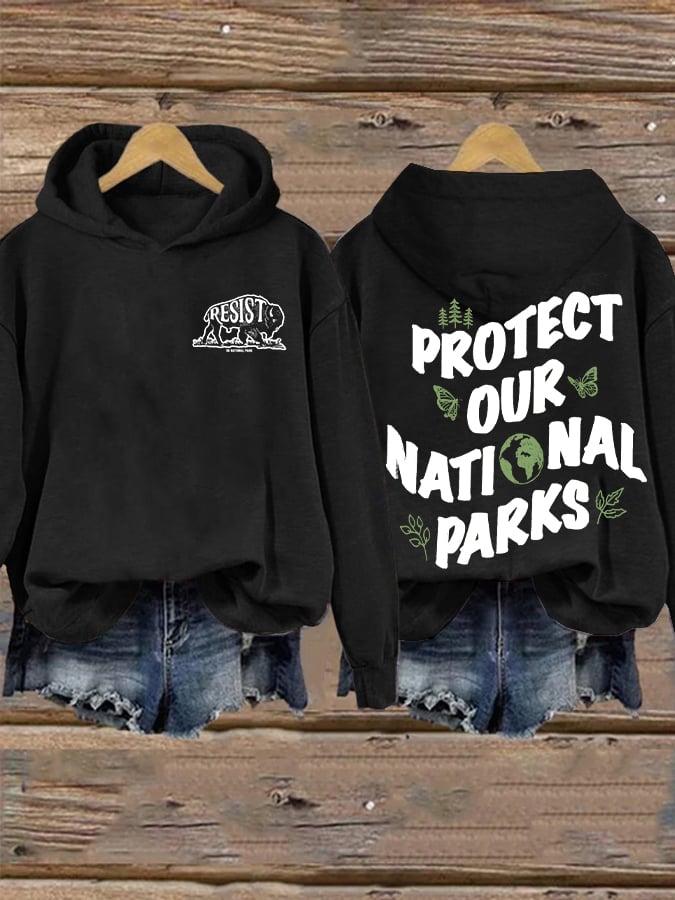 Women's Save Our National Parks Print Sweatshirt