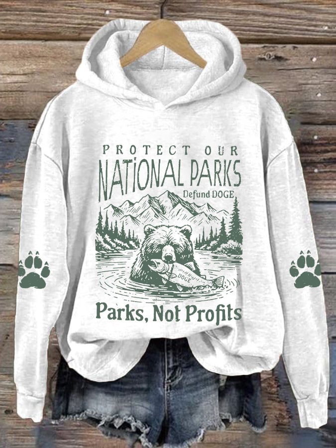 Women's Protect Our National Parks Printed Sweatshirt