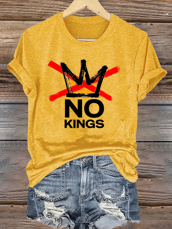 Women's America has No Kings Printed Casual T-Shirt