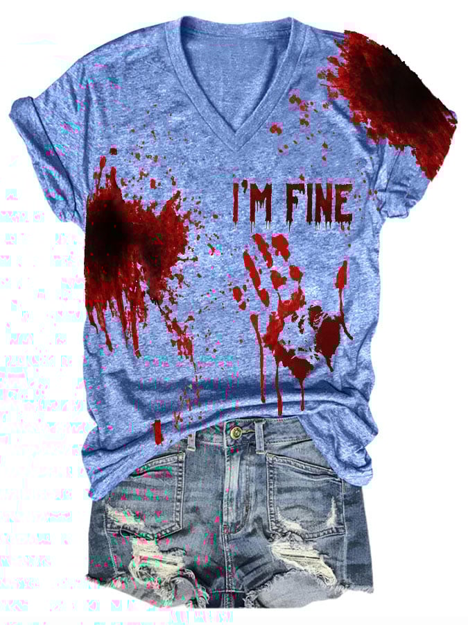 Halloween Ladies Print T-Shirt