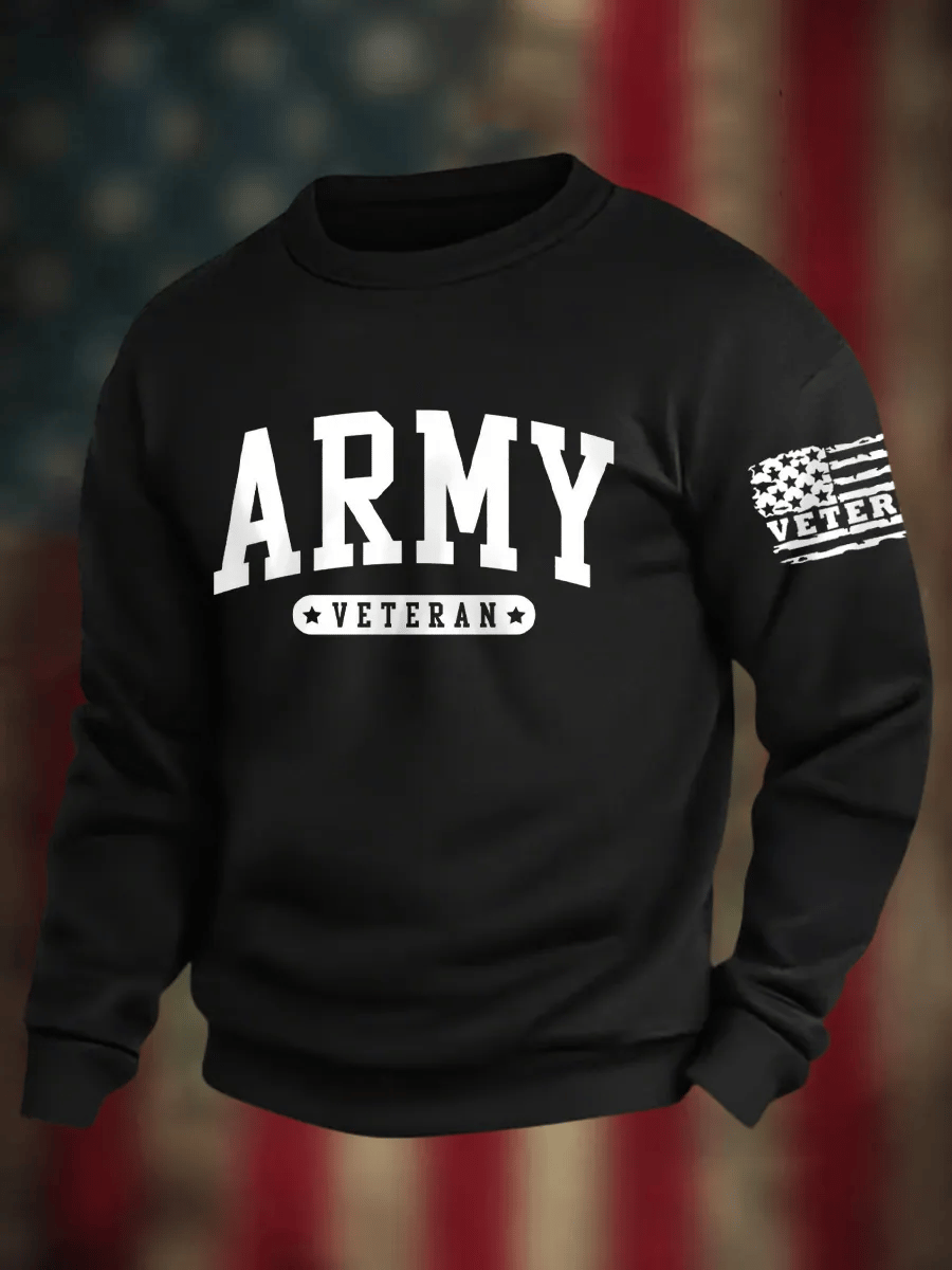 Man's Veterans Long Sleeve Sweatshirt