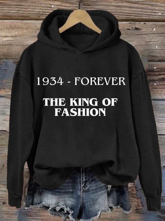 Women's The Eternal King Of Fashion Print Casual Sweatshirt