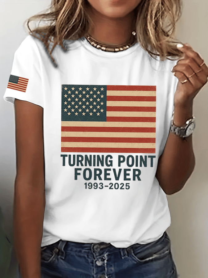 Women's Hot Spot Print Crew Neck T-Shirt