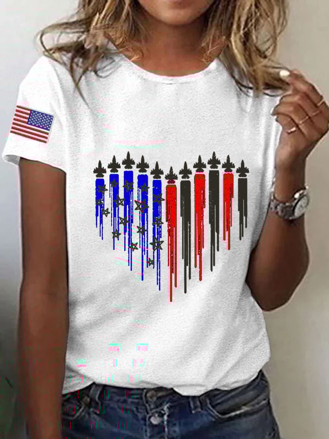 Women's B-2 Bomber Printed T-shirt