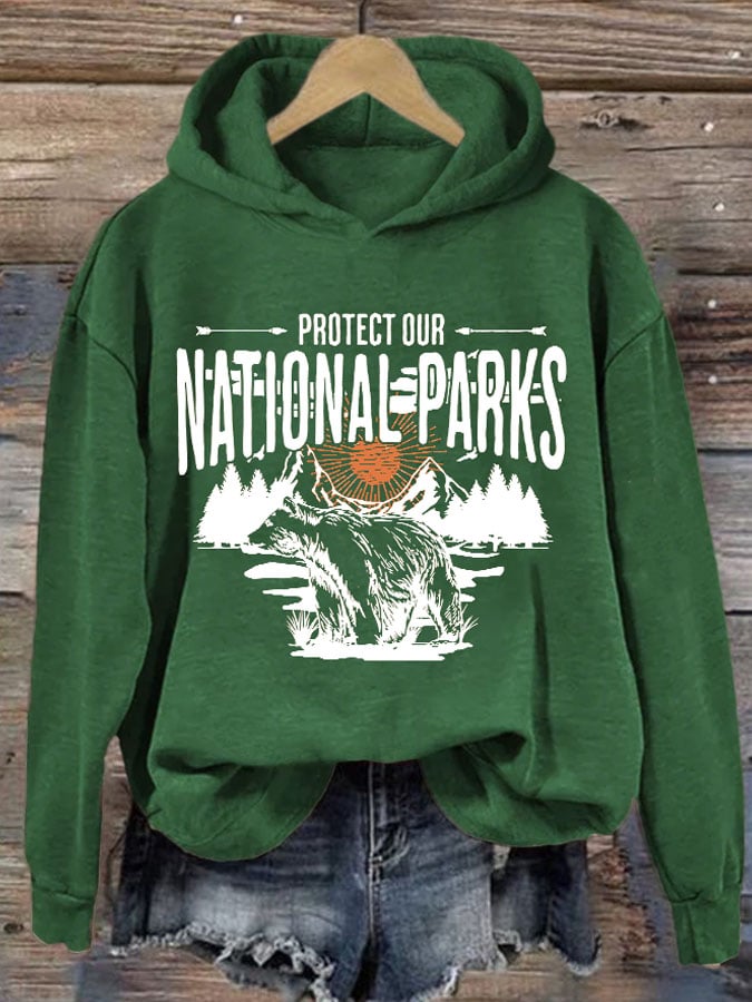 Women's Protect Our National Parks Printed Sweatshirt