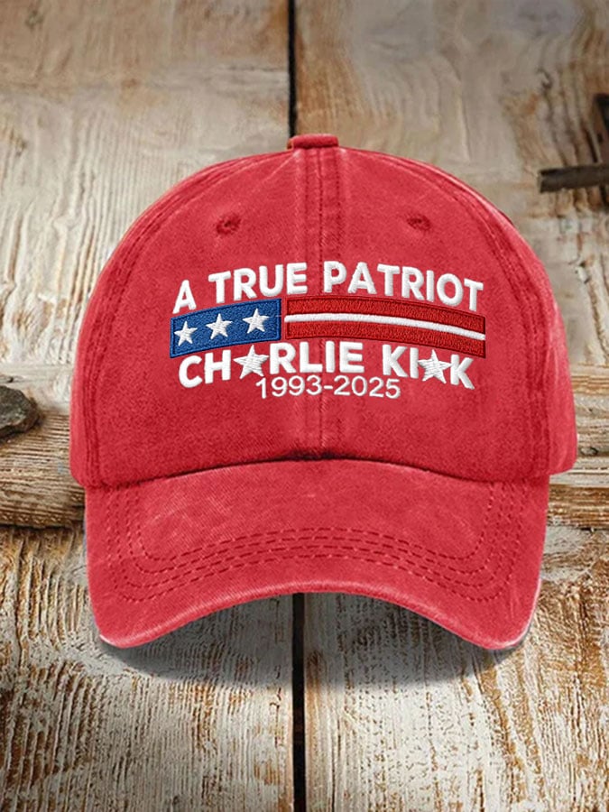 Unisex Commemorative Leader A True Patriot Print Hat