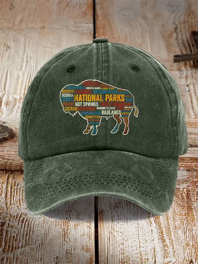 Unisex Fashion National Park Print Hat