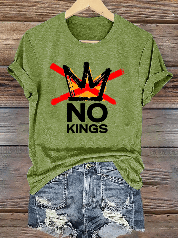 Women's America has No Kings Printed Casual T-Shirt