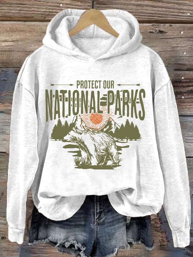 Women's Protect Our National Parks Printed Sweatshirt