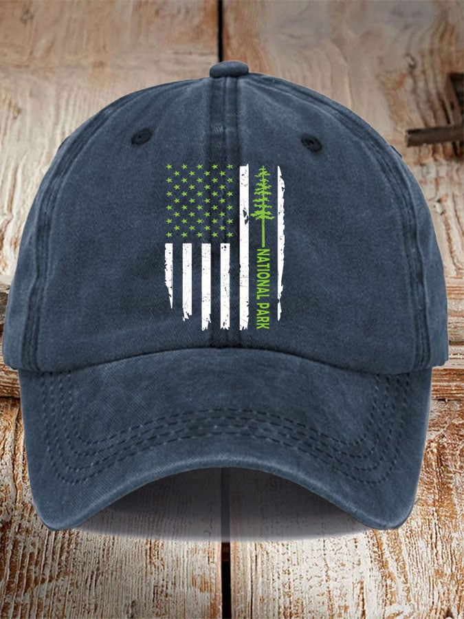 Unisex National Park Print Casual Cap