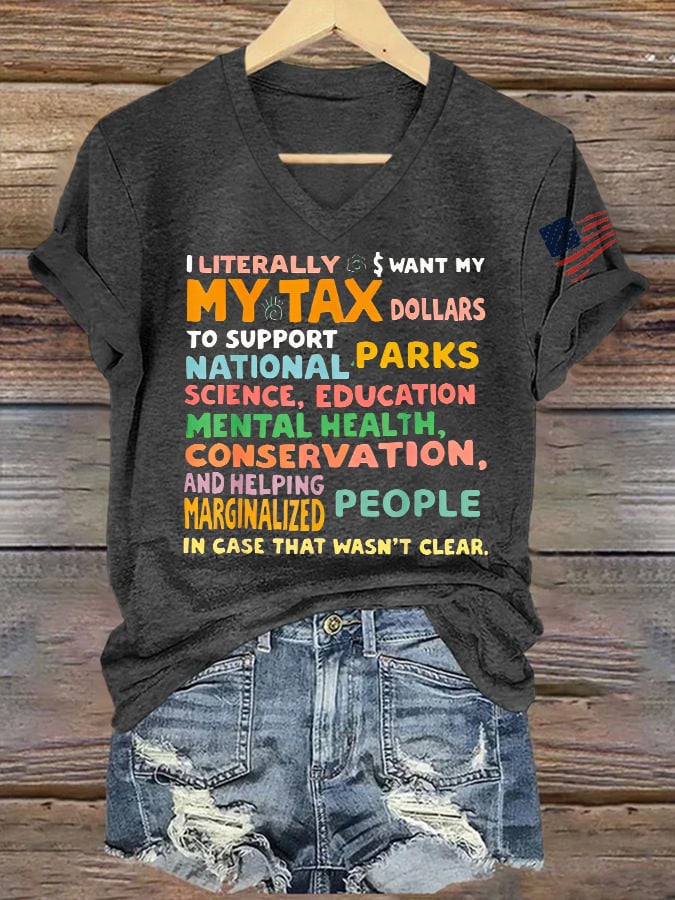 Women's Support Our National Parks Printed T-Shirt