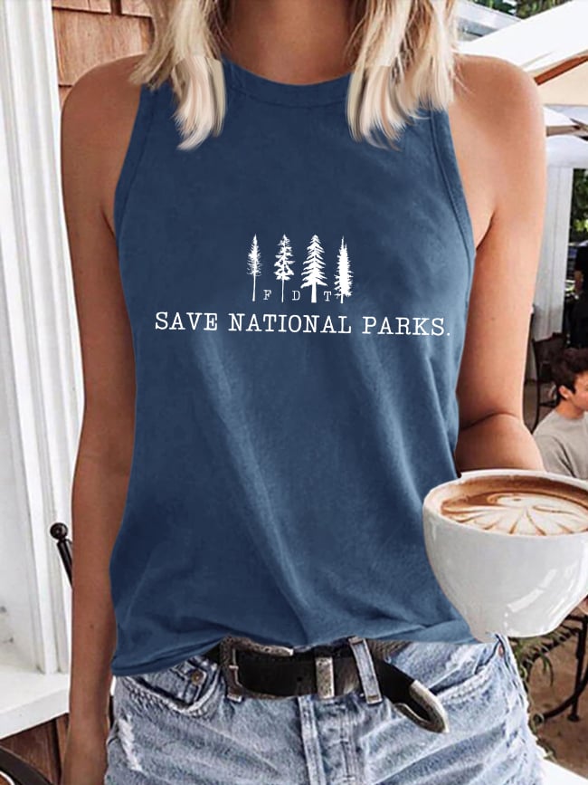 Women's Save The National Parks Print Vest