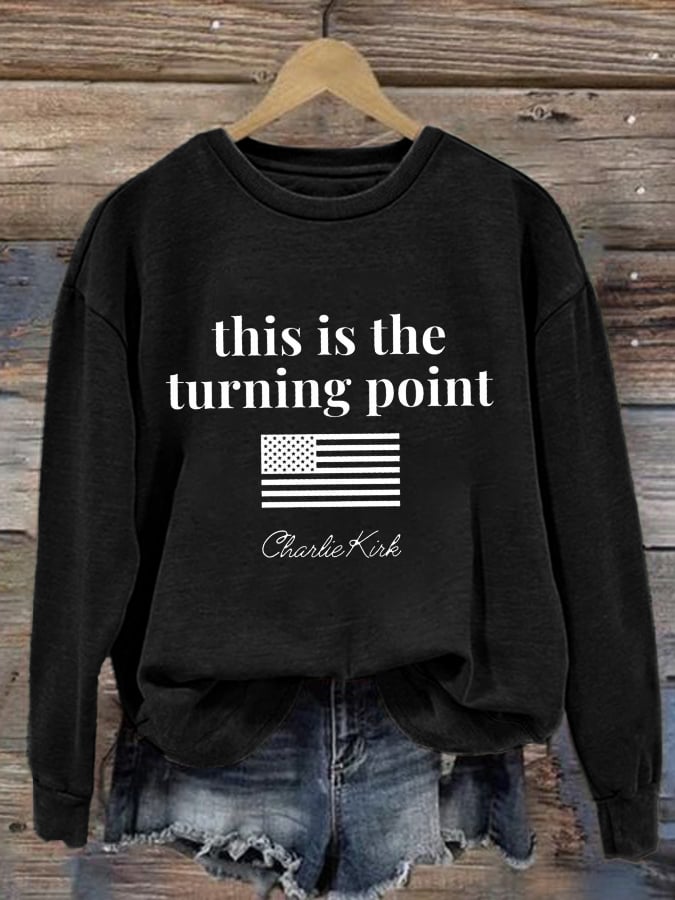 Women's This is the Turning Point Printed Sweatshirt