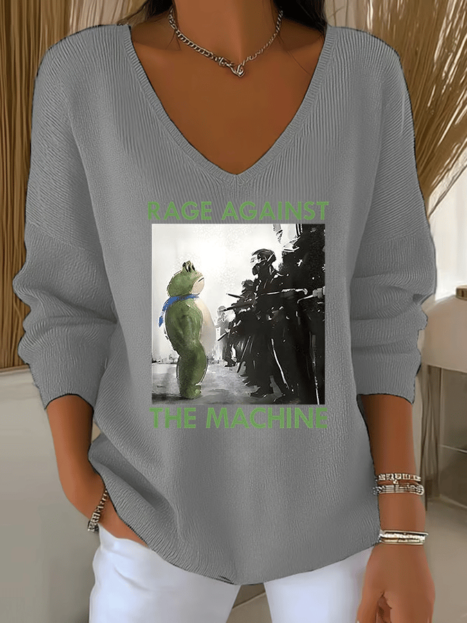 Women's America has no kings print Sweatshirt