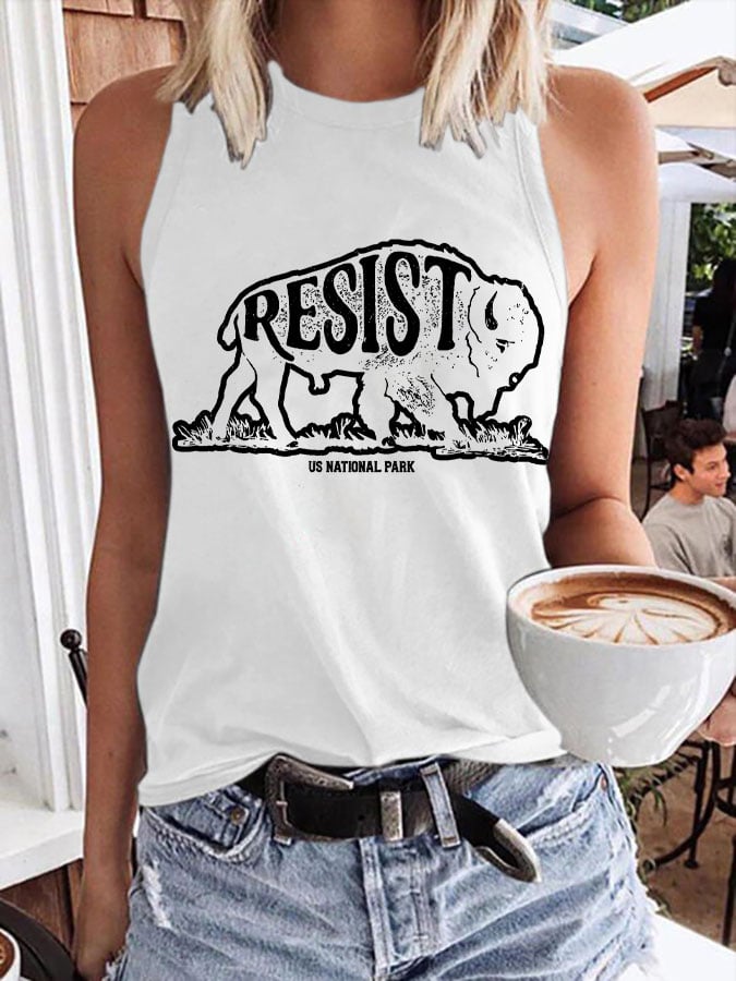 Women's Protect Our National Parks Print Tank Top