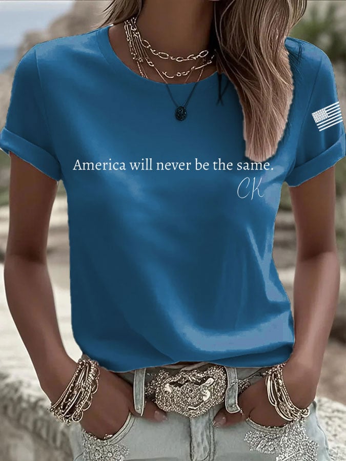 Women's Rip Printed Casual T-Shirt