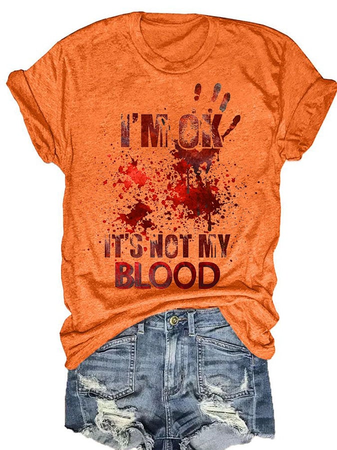 Halloween Ladies Print T-Shirt