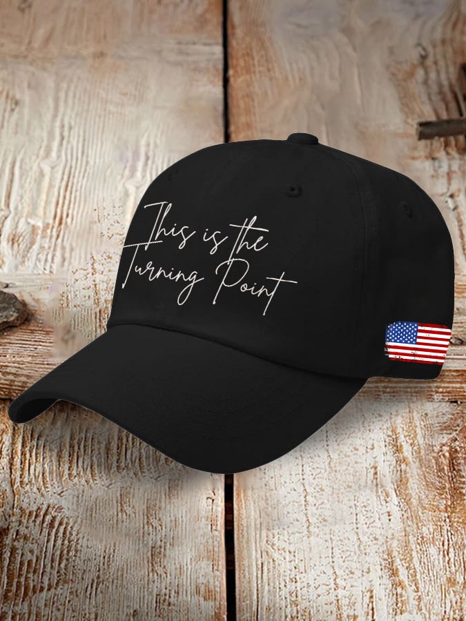 Retro This Is The Turning Point Print Baseball Cap