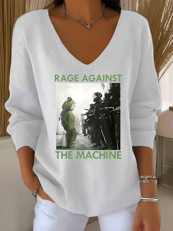 Women's America has no kings print Sweatshirt