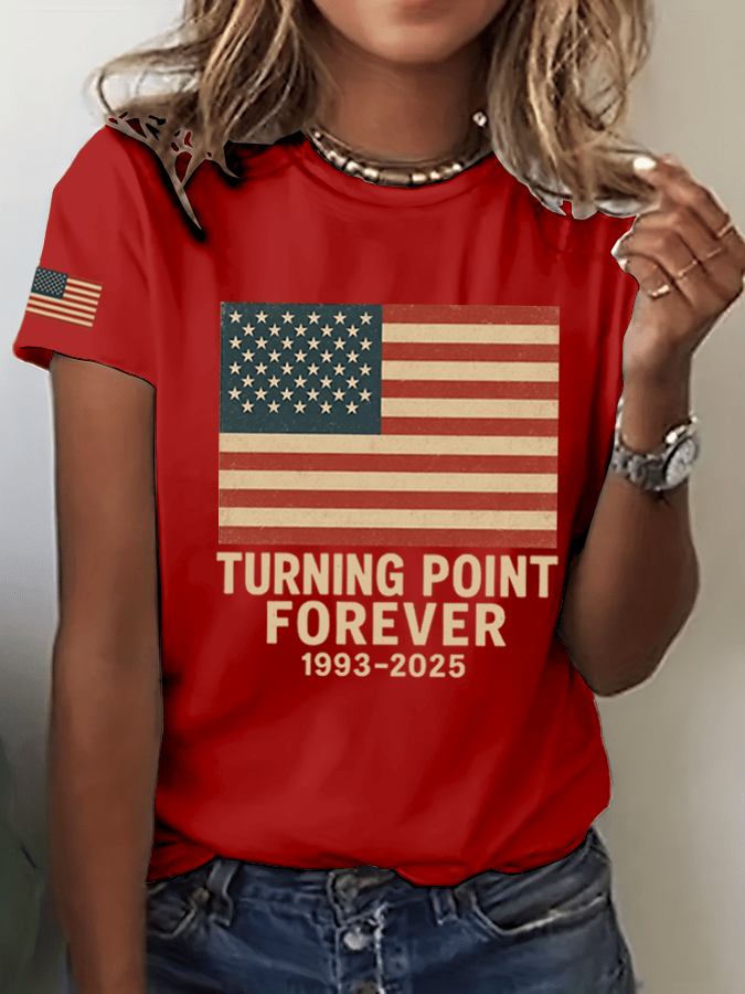 Women's Hot Spot Print Crew Neck T-Shirt