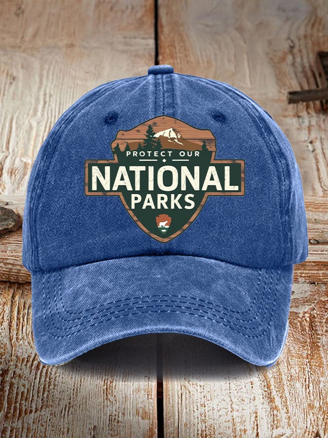 Protect Our National Parks Print Baseball Cap