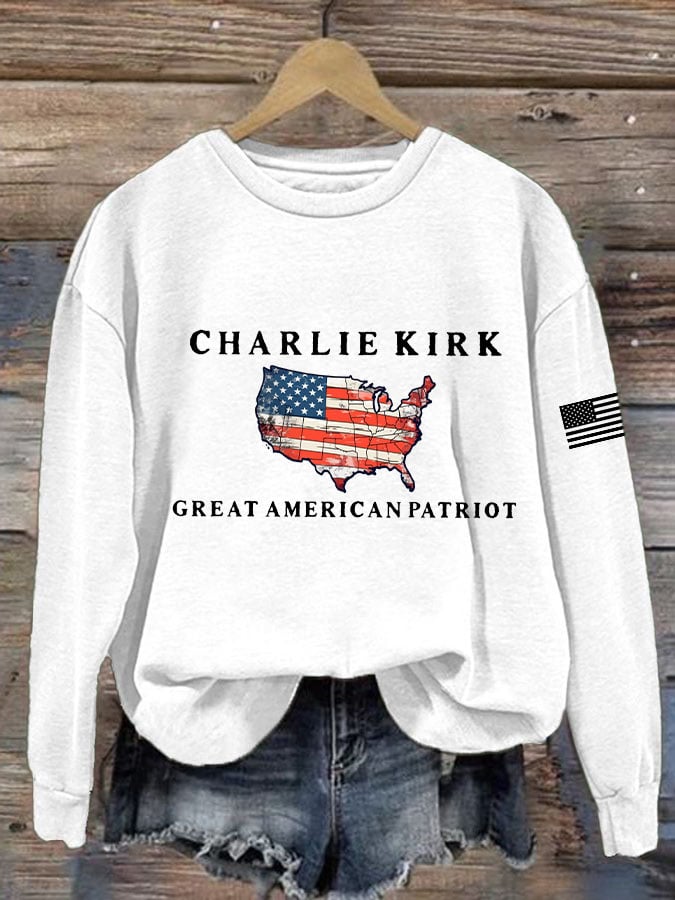 Women's Great American Patriotic Printed Sweatshirt