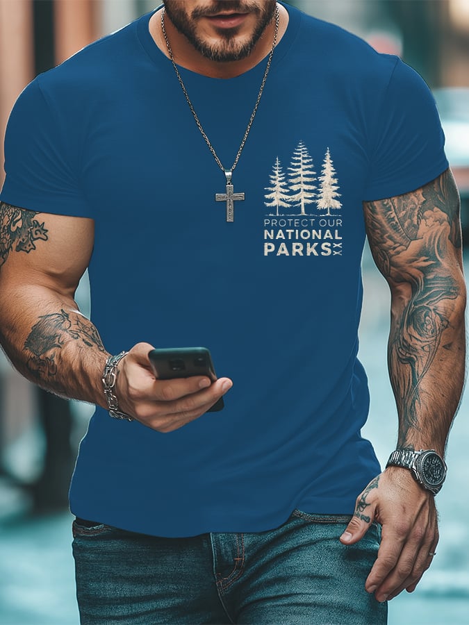Men's Protect Our National Parks Print T-Shirt