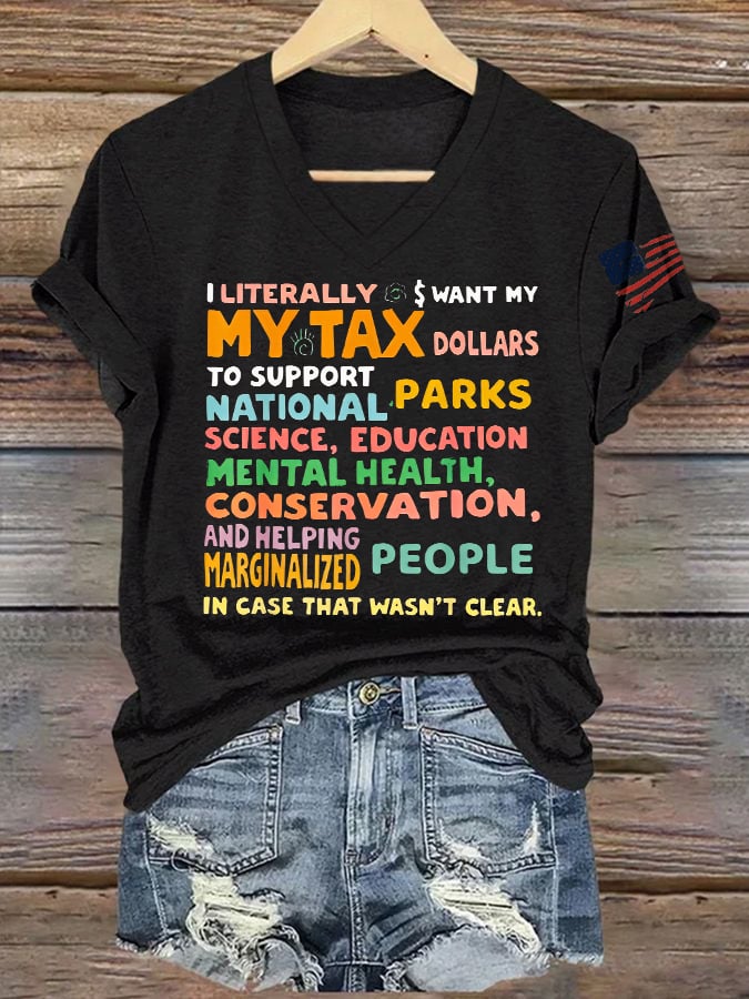 Women's Support Our National Parks Printed T-Shirt