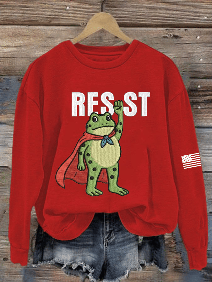 Women's FDT Printed Crew Neck Sweatshirt