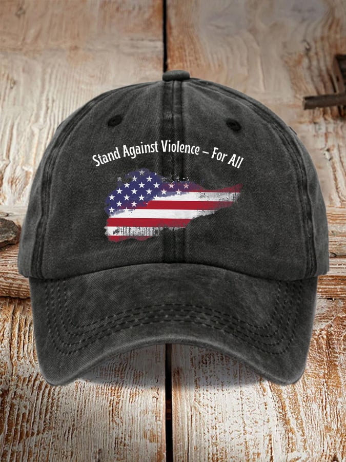 Unisex Stand Against Violence For All Print Baseball Cap