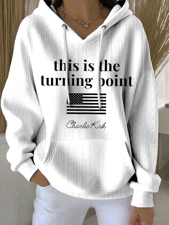 Women's Charlie Kirk This is the Turning Print Sweatshirt