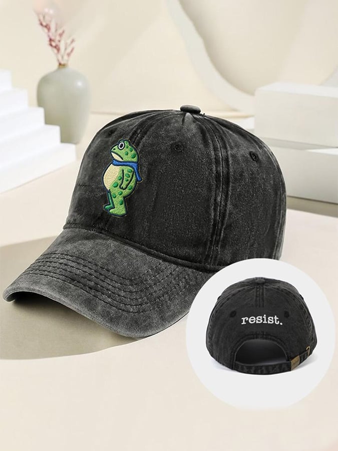 Unisex Portland Frog print hat