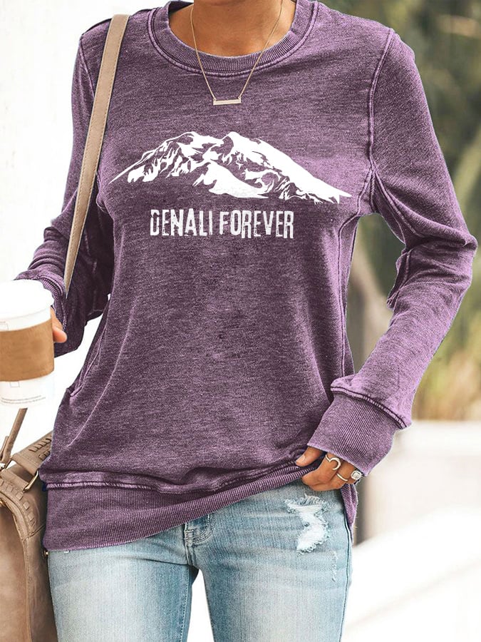 Retro Women's Protect Our National Parks Print Sweatshirt
