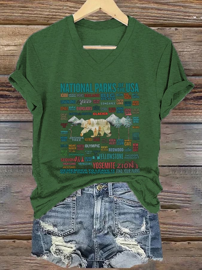 Women's National Parks Explore, Protect, Preserve Print T-Shirt